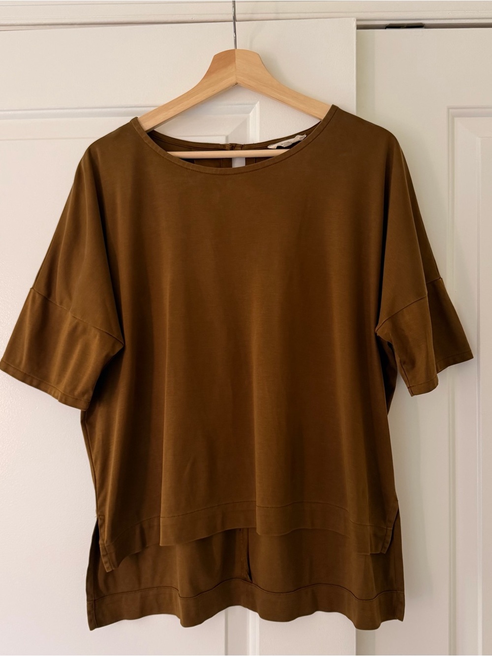 Madewell Short Sleeve Boxy Tee in Brown